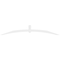 Ekena Millwork Archdale Architectural Grade PVC Gable Bracket, 108"W x 18"H x 4"D x 4"F, 4/12 Pitch GBP108X18X0404ARC00 - alternate 4